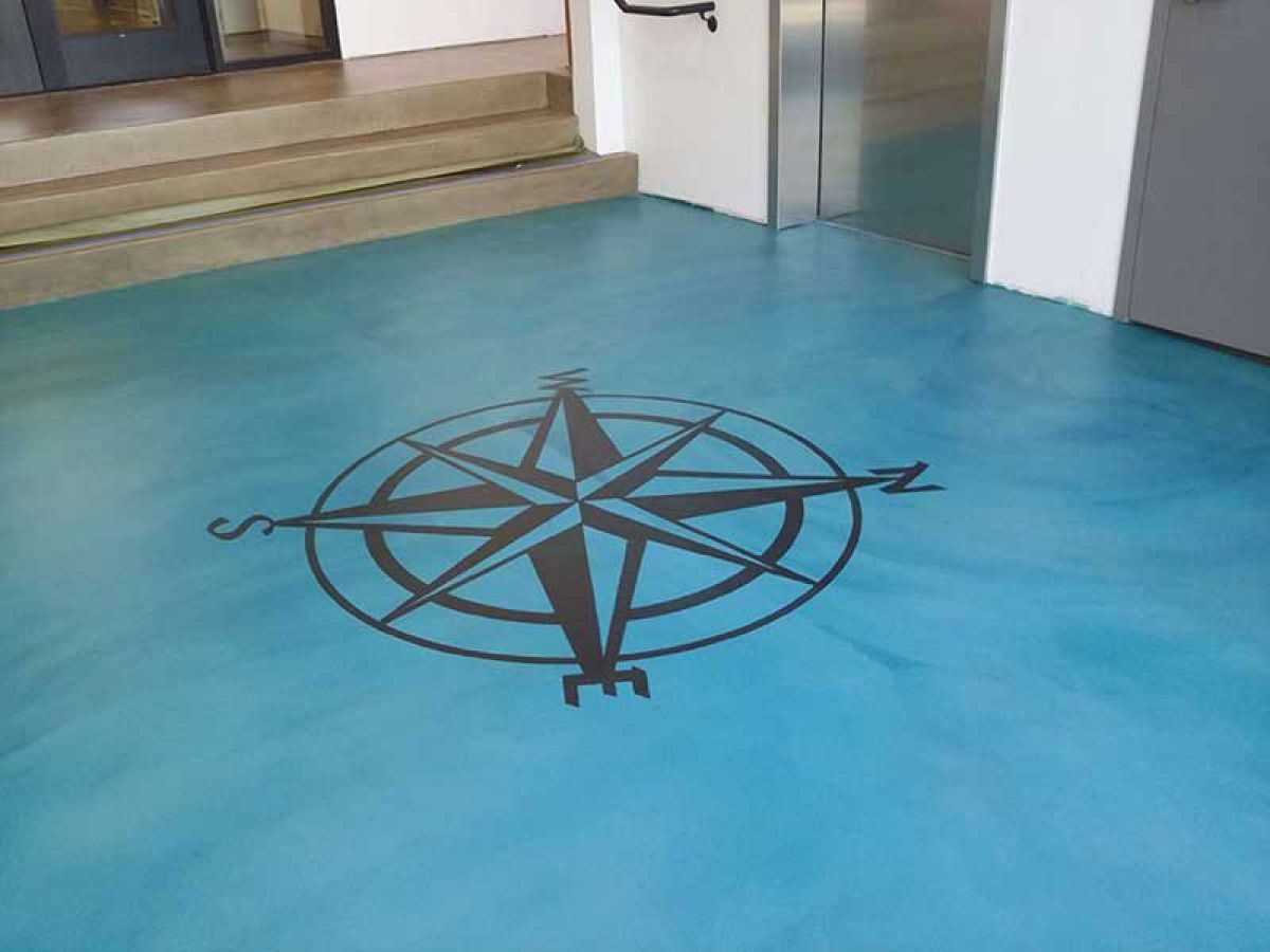 Nautical Compass floor