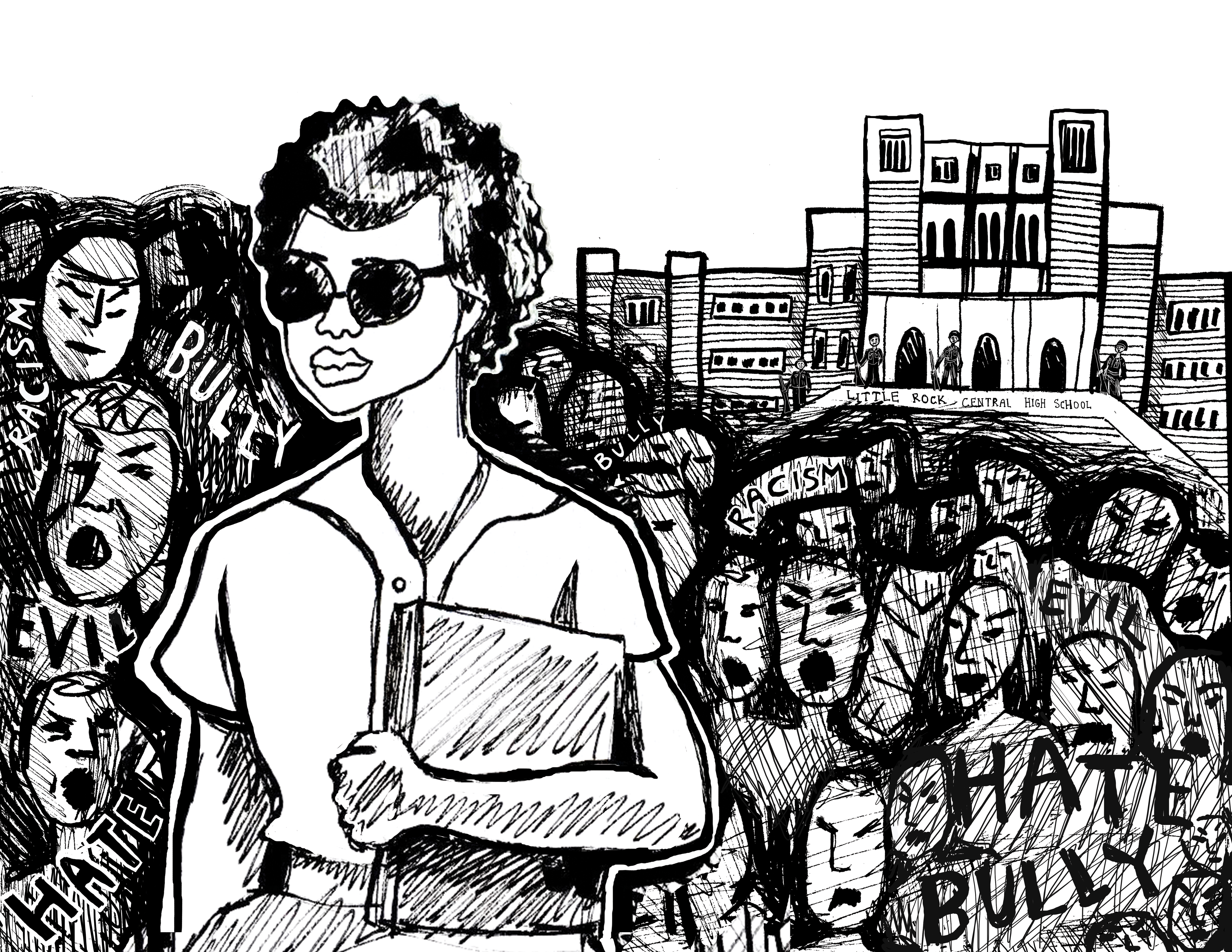 Art of Elizabeth Eckford Little Rock Nine image