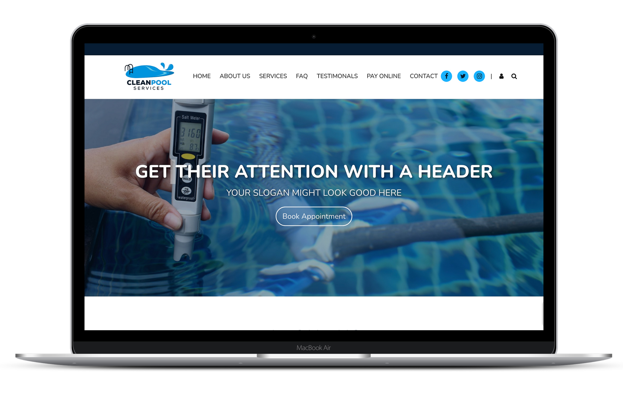 Crystal Pools Website Theme