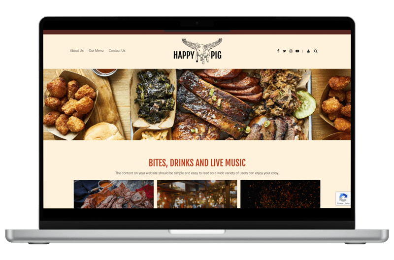 Happy Pig Website Theme